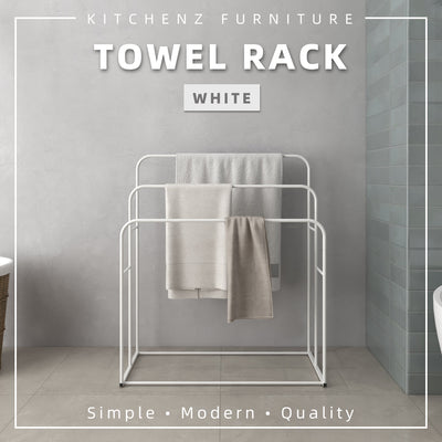 (EM) 3FT Powder Coat Metal Towel Hanger/ Clothes Dryer/ Towel Rack/ Indoor Outdoor Drying Rack - HMZ-CH-FY103