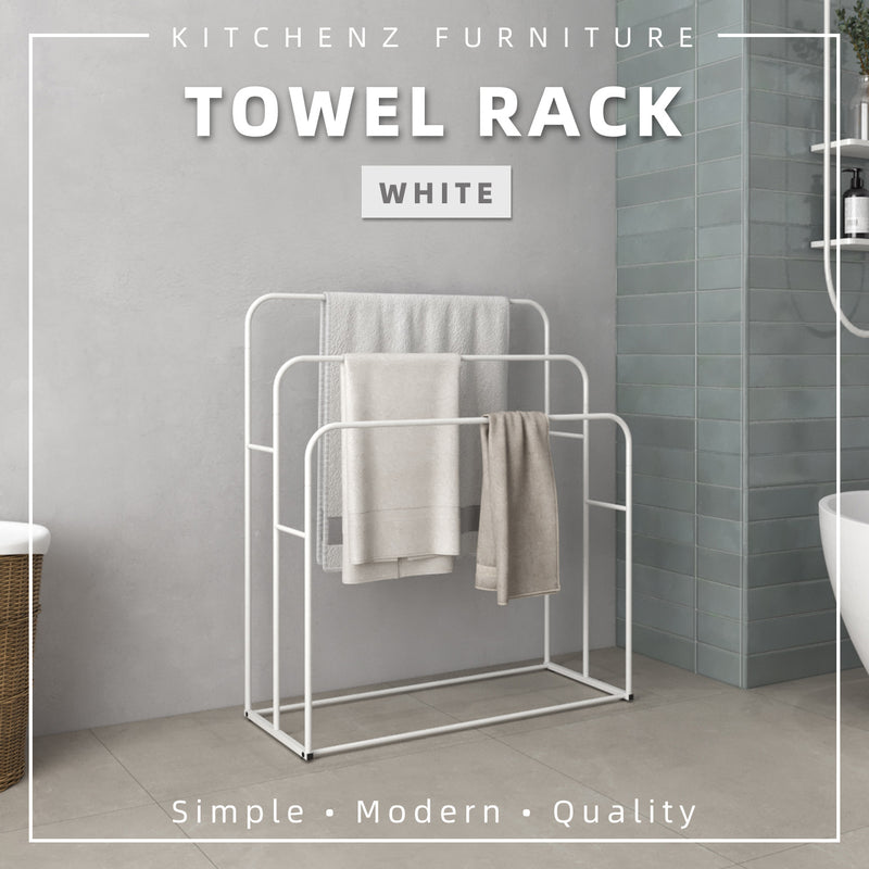 3FT Powder Coat Metal Towel Hanger/ Clothes Dryer/ Towel Rack/ Indoor Outdoor Drying Rack - HMZ-CH-FY103