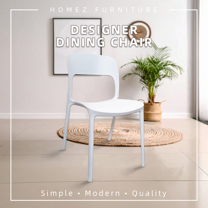 Designer Dining Chair Kerusi Makan High Quality PP - 373