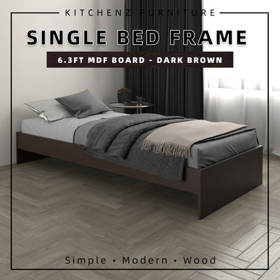 6.3FT Single Size Bed Frame / Headboard / Katil Single / White-HMZ-FN-BF-8002/8202/8022/8222