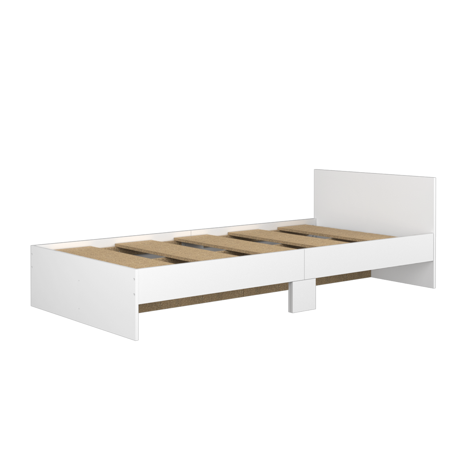 Hm Single Rabbeted Frame (EM) 6.3FT Wooden Single Bed Frame with Headboard Katil Single Kayu HM ...