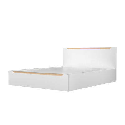 (EM)6.5FT Simona Series Queen Bed Frame Particle Board with Headboard / Katil Queen - HMZ-FN-BF-Simona-Q