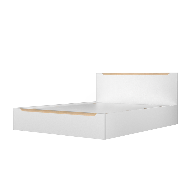 (EM)6.5FT Simona Series Queen Bed Frame Particle Board with Headboard / Katil Queen - HMZ-FN-BF-Simona-Q
