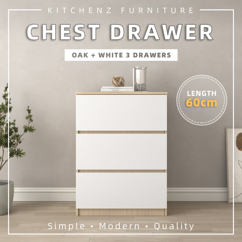 (EM) 3FT Chest Drawer with 3 Layers Drawer Storage-HMZ-FN-CD-7000/7010