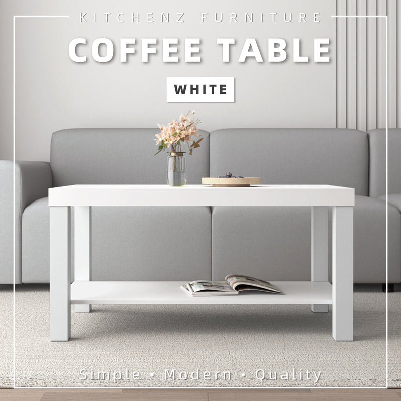 3FT Coffee Table / Meja Kopi / Side Table Modern Design-HMZ-FN-CT-2905-WT