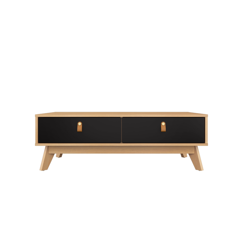 3.6FT Xavier Series Coffee Table with 2 Drawers-HMZ-FN-CT-X1100-BK