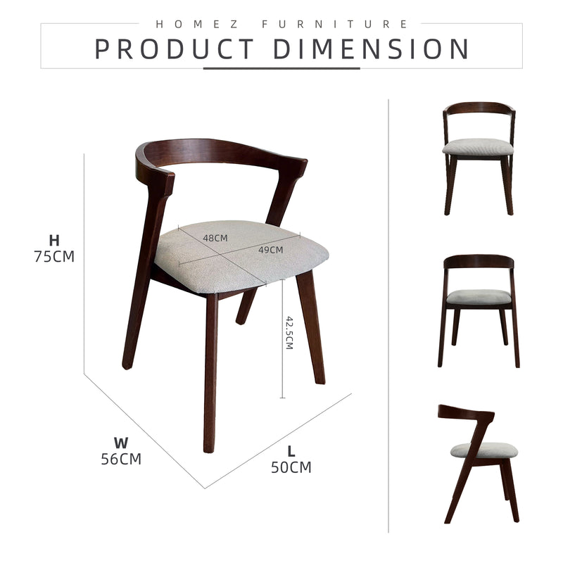 (FREE Shipping) Neo Dining Set 4/6 Seater with Martin Bench Solid Rubberwood - DT-NEO(15090)