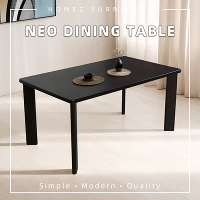 (EM) Neo Dining Table Marco Chair Solid Rubberwood - DT-NEO(15090) MARCO
