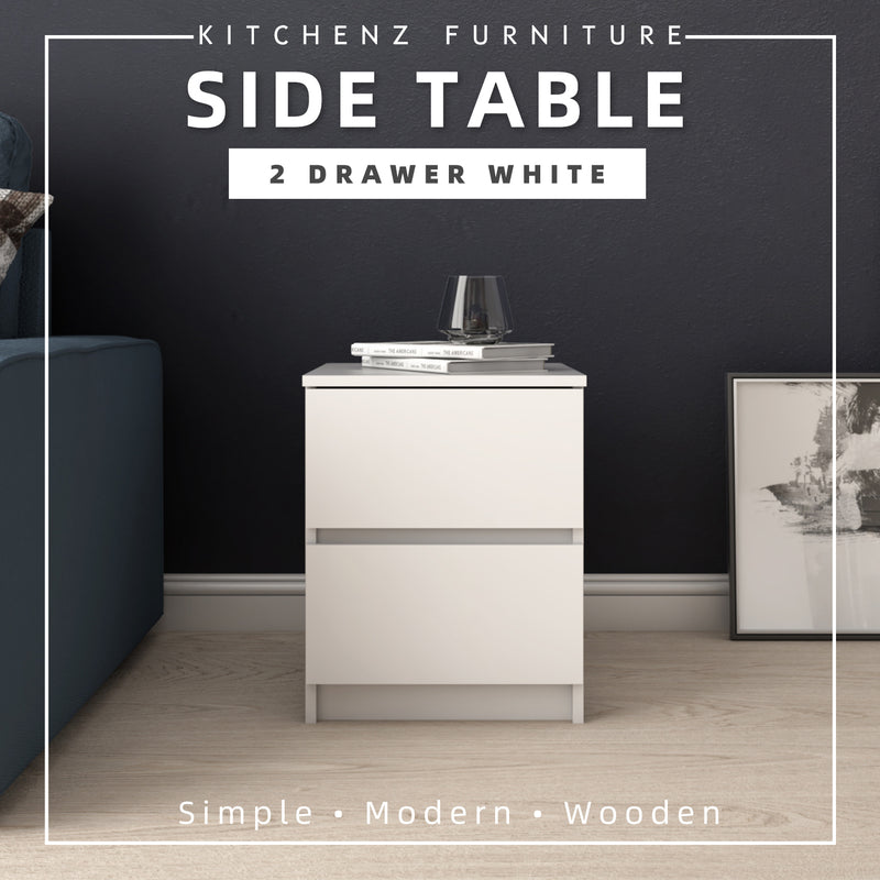(EM) 1.5FT Side Table with 2 Layer Drawer Storage-HMZ-FN-ST-7004