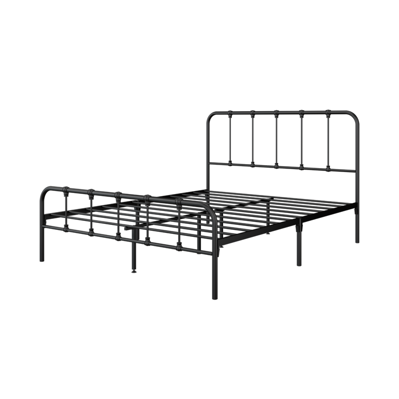 (EM) 6.5FT 3V Powder Coated Metal Queen Size Bed Frame-ED902F/0027