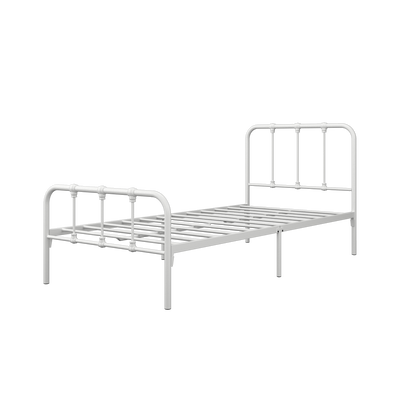 (EM) 6.2FT 3V Single Size Powder Coat Metal Bed Frame-3VFY900/0017