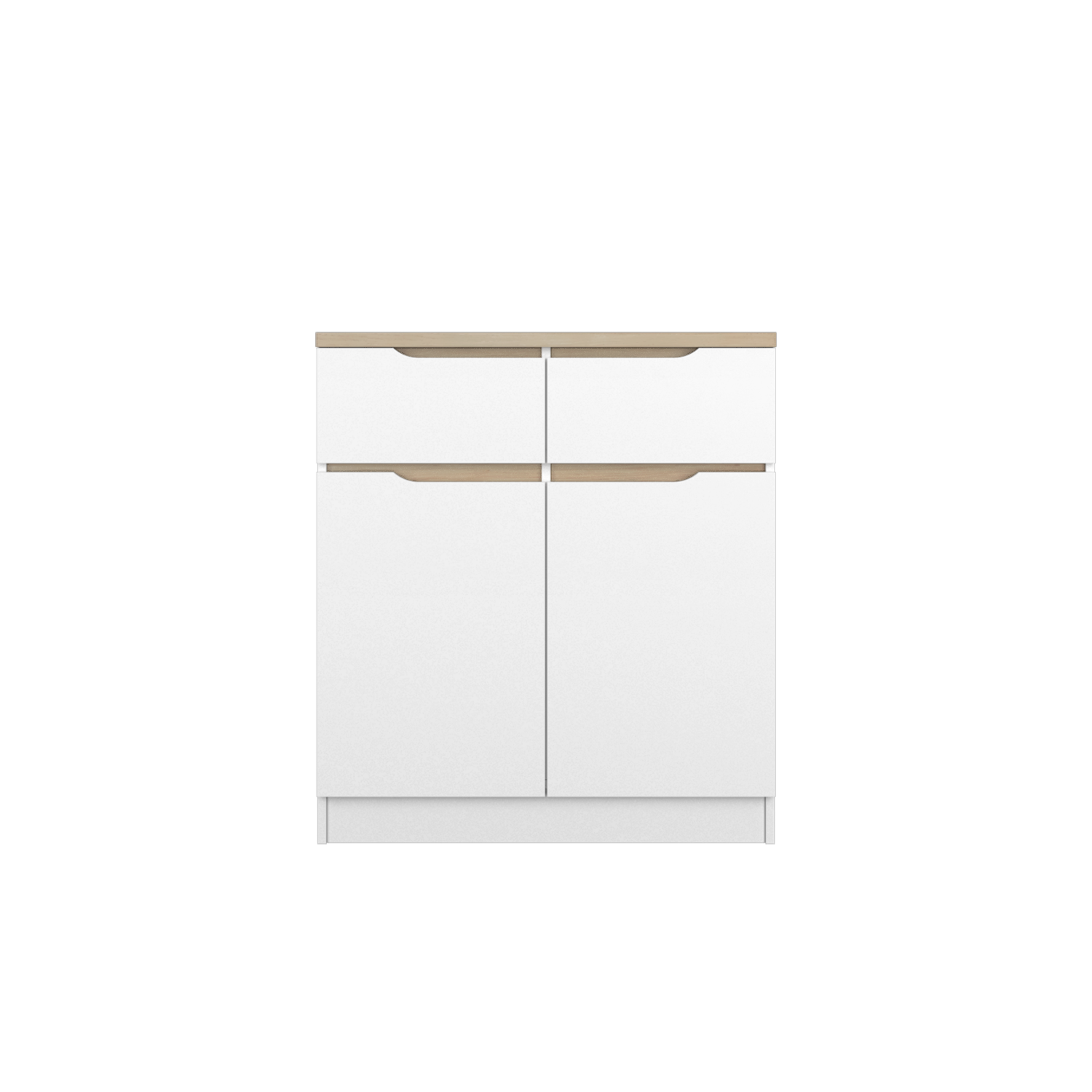 (FREE Shipping) 2.6FT Sinowa Series Full Melamine Kitchen Cabinets Bas ...