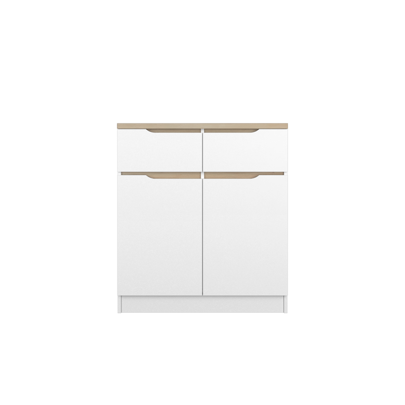 (FREE Shipping) 2.6FT Sinowa Series Full Melamine Kitchen Cabinets Base Unit  / Kitchen Storage-HMZ-KBC-M9085-WT