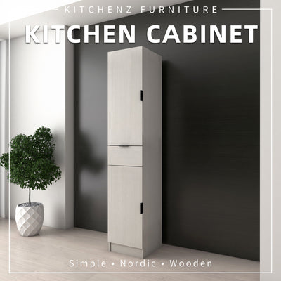 (EM) 1.4FT Wesley Series Kitchen Cabinets / Kitchen Storage / Kitchen Tall Unit-HMZ-KTC-W2040-WW