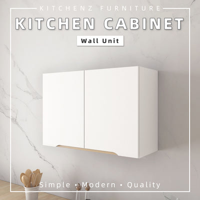 (FREE Shipping) 2.6FT Sinowa Series Full Melamine Kitchen Cabinet Wall Unit / Kitchen Storage-HMZ-KWC-M6115-WT