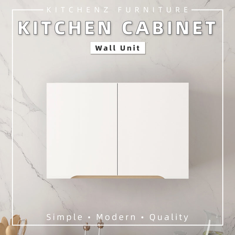 (EM) [FREE Shipping] 2.6FT Sinowa Series Full Melamine Kitchen Cabinet Wall Unit / Kitchen Storage-HMZ-KWC-M6115-WT