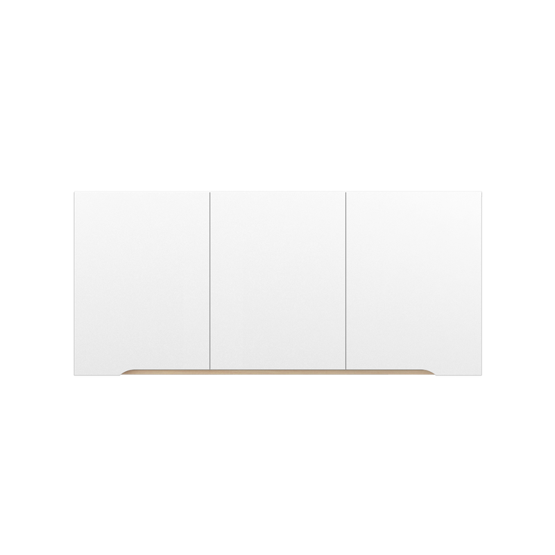 (EM) [FREE Shipping] 4FT Sinowa Series Full Melamine Kitchen Cabinet Wall Unit / Kitchen Storage-HMZ-KWC-M6125-WT