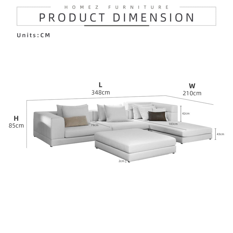 [FREE Shipping] LIBERTY Series Semi-Customizable Modular Sofa (Contact Us for Colour/Fabric Selection) - HMZ-FN-SF-LIBERTY