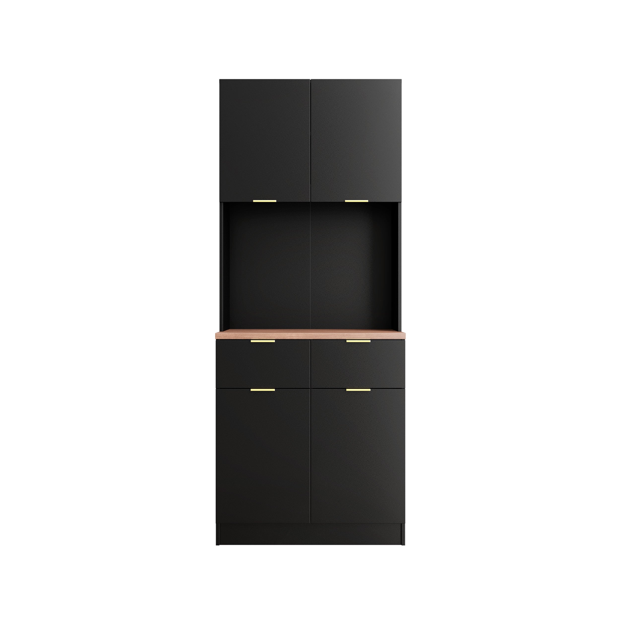 (FREE Shipping) 2.6FT Layra Series Full Melamine 4 Door Soft Close Kit ...