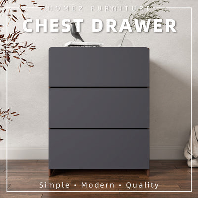 Molten Series Full Melamine Chest Drawer - M7777-FW+GY