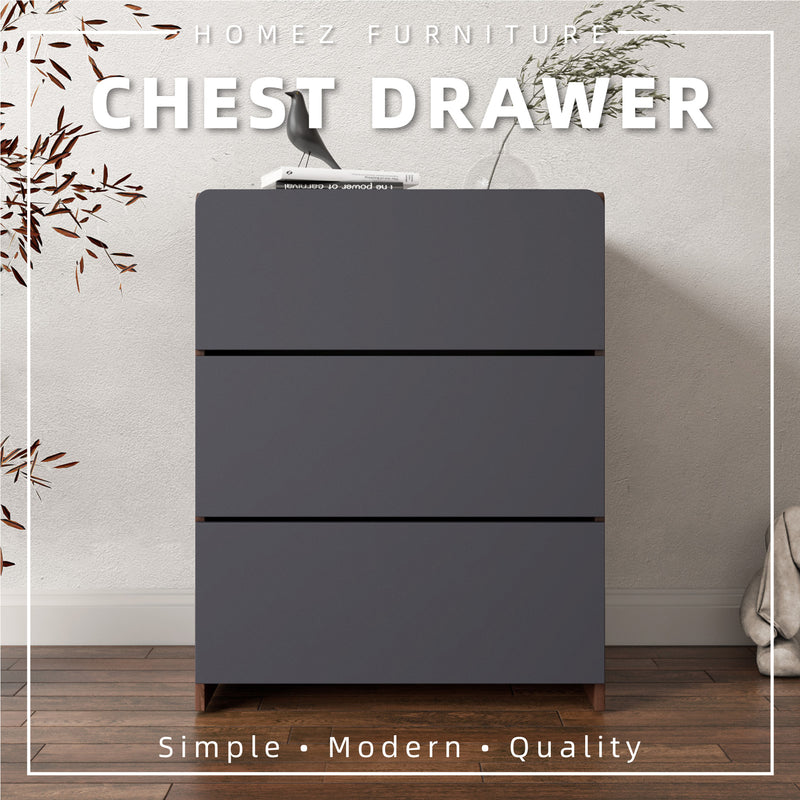 Molten Series Full Melamine Chest Drawer - M7777-FW+GY
