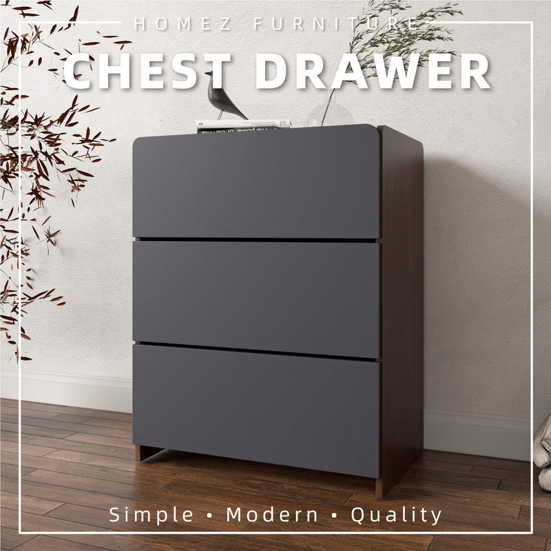 Molten Series Full Melamine Chest Drawer - M7777-FW+GY