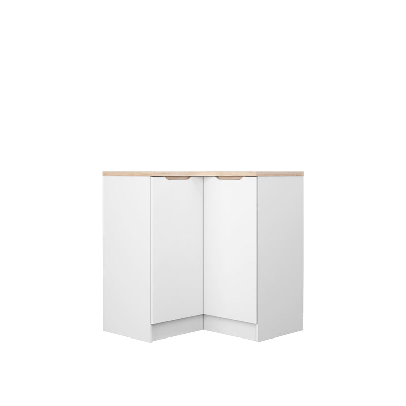 (EM) Sinowa Pro Series Base Kitchen Corner Cabinet Full Melamine Soft Close - HMZ-KBC-M9219-SBH