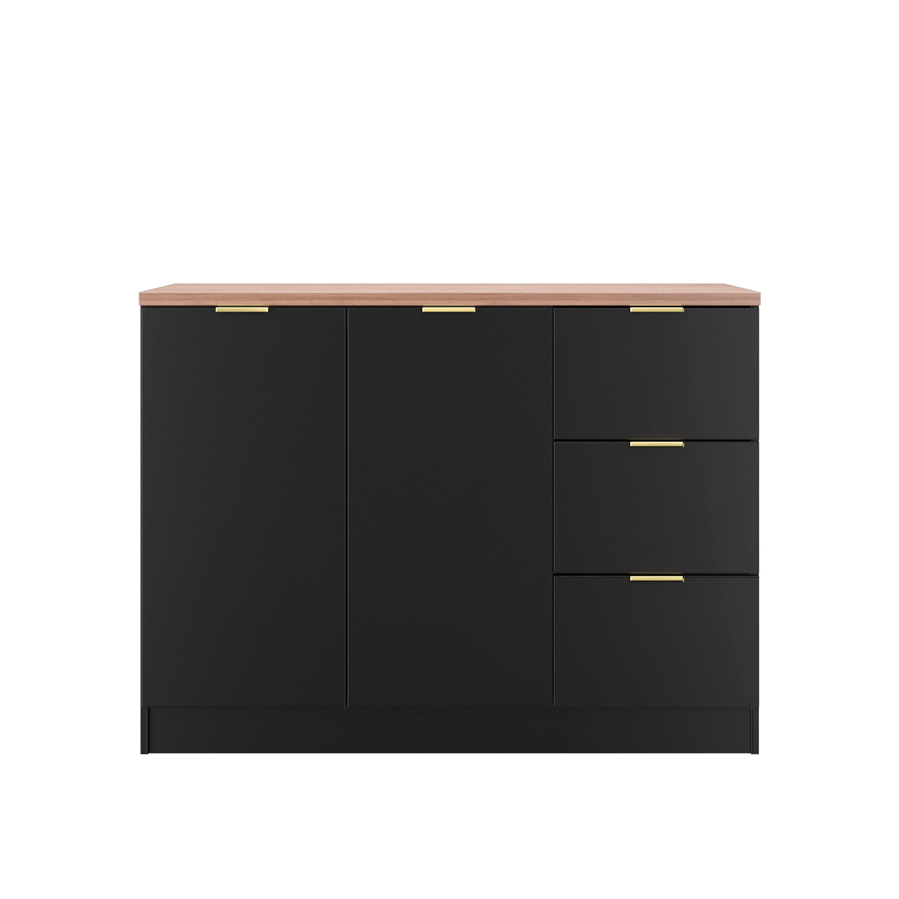 Layra Kitchen Table (EM) 4FT Layra Series Full Melamine 3 Door Soft Close Kitchen Cabinet ...
