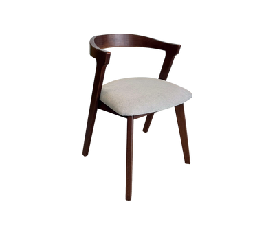 [2PCS] Solid Wood Dining Chair With Cushion and Modern Style Kerusi Makan