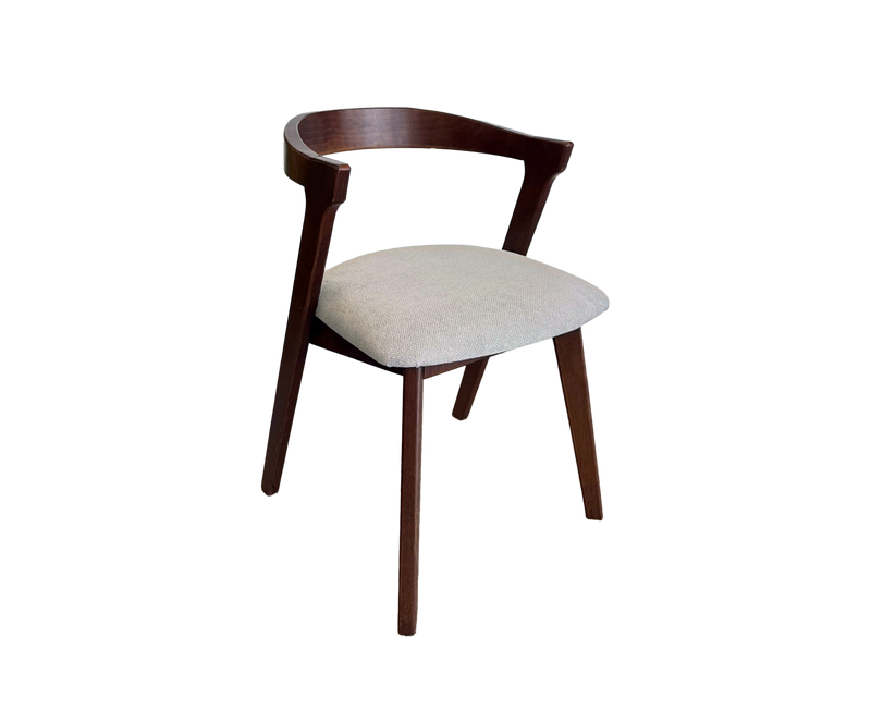 [2PCS] Solid Wood Dining Chair With Cushion and Modern Style Kerusi Makan