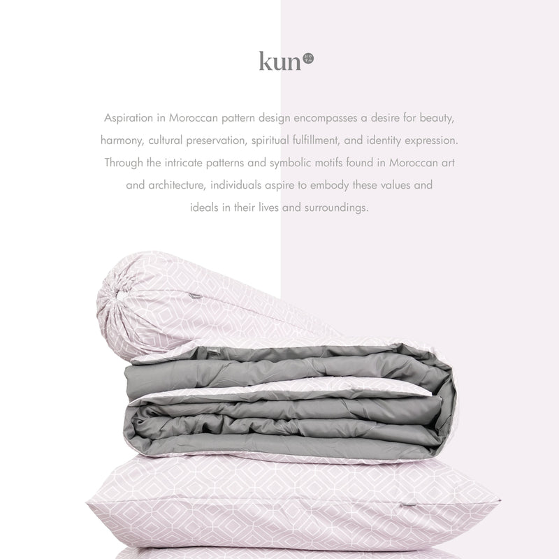 (EM)Kun Morra Printed Series Premium Bed Linen; Pillowcase, Bolster Case, Fitted Bedsheet, Quilt Cover (Individual)