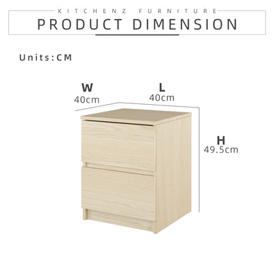 [COMBO] Jordan Alexi Simona Combo Set Queen Bed Frame / 3 Doors Wardrobe / Side Table / Coffee Table / TV Cabinet / Display Cabinet-Oak+White/Black