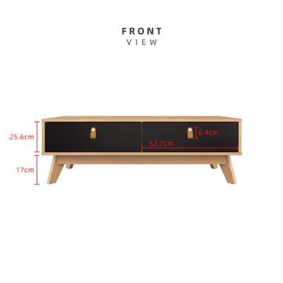 (EM) 3.6FT Xavier Series Coffee Table with 2 Drawers-HMZ-FN-CT-X1100-BK