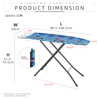 Stand-Up Ironing Board/Table Top Ironing Board for Steam & Dry Iron Use Random Colour - IB-FY801/FY802