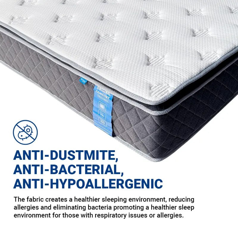 SpinaRez 25/30cm Roll Pack Mattress Individual Pocket Spring System + Pillow Top Design -Spinarez-Roll Pack