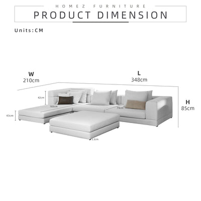 [FREE Shipping] LIBERTY Series Semi-Customizable Modular Sofa (Contact Us for Colour/Fabric Selection) - HMZ-FN-SF-LIBERTY
