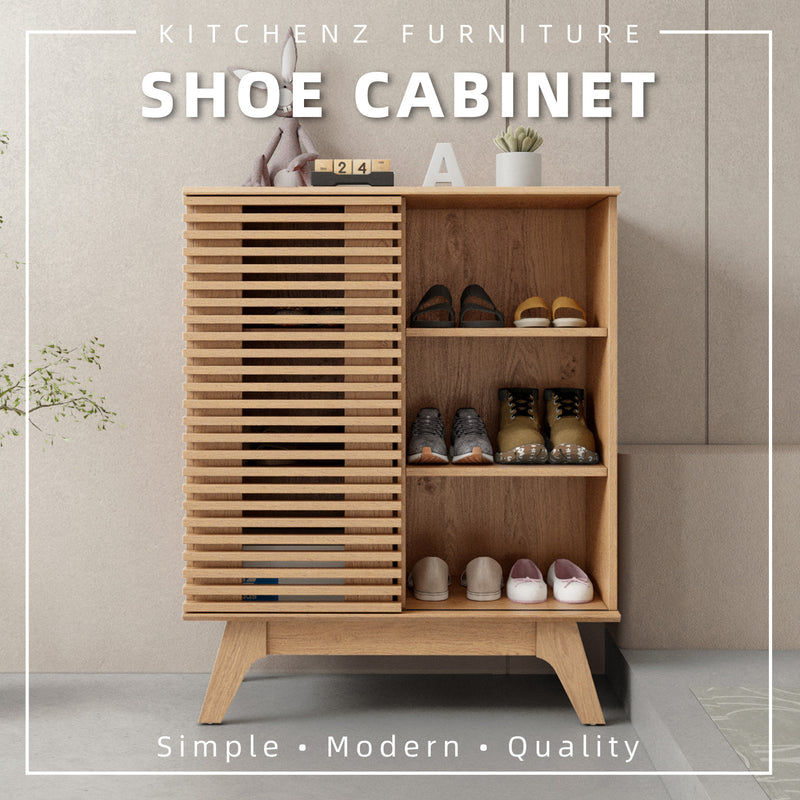 Aoki Series 3FT Shoe Cabinet Storage Sliding Door Living Entry Furniture Rak Kasut - SR-A7960