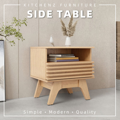 Aoki Series 1.6FT Side Table Bedside Drawer Storage Living Bedroom Furniture Meja Sisi - ST-A5040