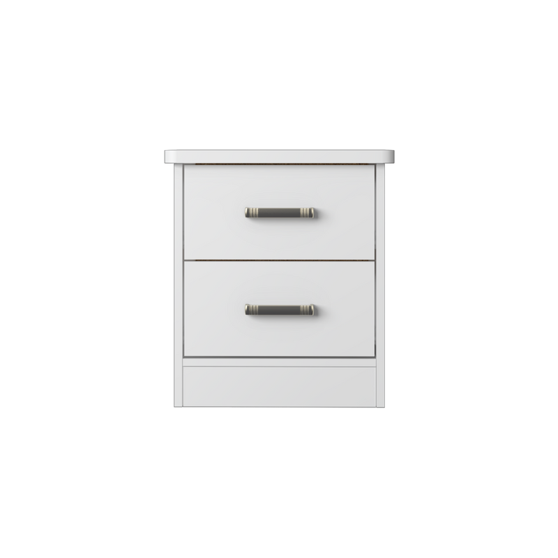 1.5FT Oliver Series Side Table with 2 Drawer Storage - HMZ-FN-ST-O0452-WT