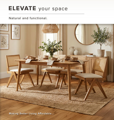 [2PCS] Solid Wood Dining Chair With Cushion and Modern Style Kerusi Makan