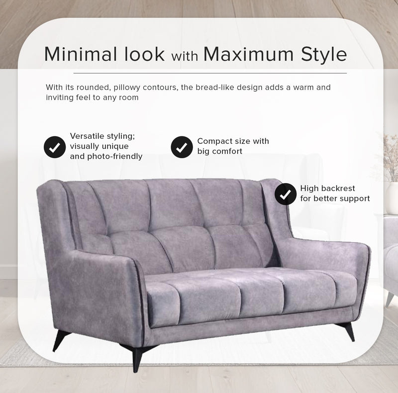 [FREE Shipping & FREE Installation] Guardian 2 and 3 Seater Sofa with Armrest Grey - SF-209