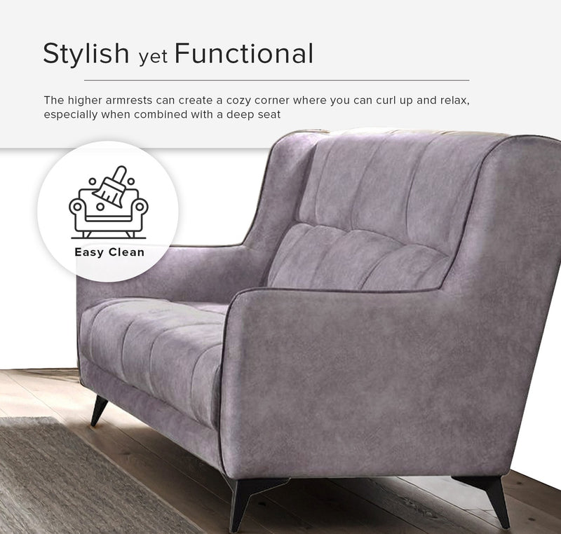 [FREE Shipping & FREE Installation] Guardian 2 and 3 Seater Sofa with Armrest Grey - SF-209