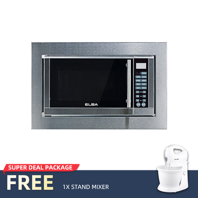 Elba Microwave With Electric Oven Digital Timer Free Stand Mixer - EMO-2306BI/EMO-B2361BI(SS)
