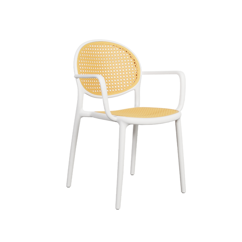 (EM) 2PCS Dining Chair Kerusi Makan with / without armrest White Black -DC41/DC42