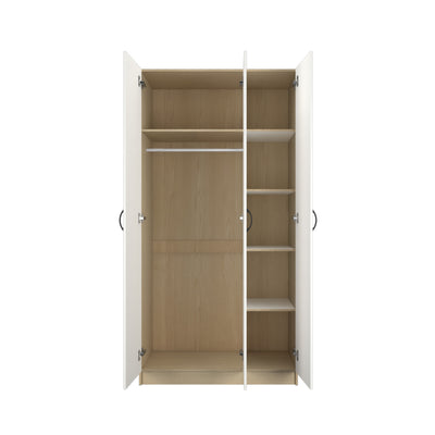 3FT 3 Door Wardrobe Solid Board with 6 Shelves- HMZ-FN-WD-6001/6021