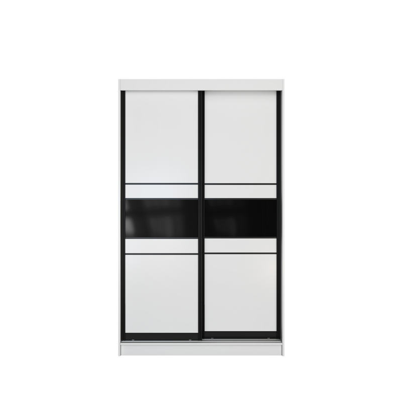 [FREE SHIPPING & FREE INSTALLATION] 4FT Sliding Door Wardrobe 2 Hanging Rods Storage Almari Baju - 6915