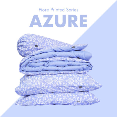 (EM)Kun Fiore Printed Series Premium Bed Linen; Pillowcase, Bolster Case, Fitted Bedsheet, Quilt Cover (Individual)