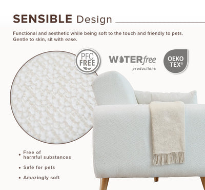 (FREE Shipping) 3 Seater Sofa Bed With Solid Foam and Pocket Spring + Full Rubber Wood Base - ZLB075