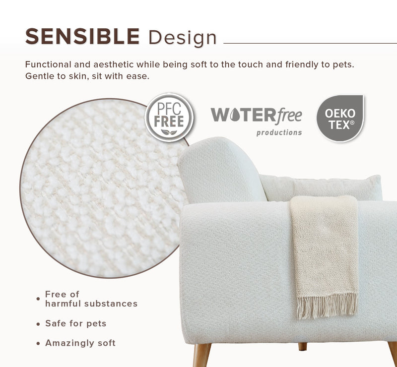 (FREE Shipping) 3 Seater Sofa Bed With Solid Foam and Pocket Spring + Full Rubber Wood Base - ZLB075