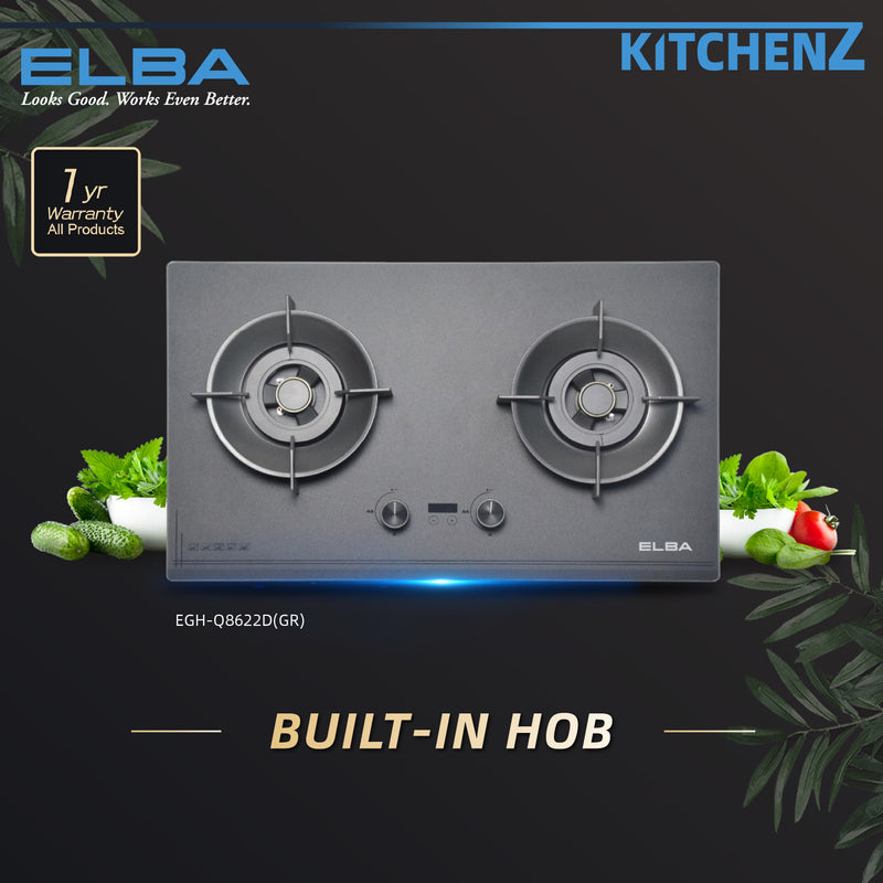 (FREE SHIPPING) Elba APHANITE Built-in Hob - Hob Link Technology - EGH-Q8622D(GR)